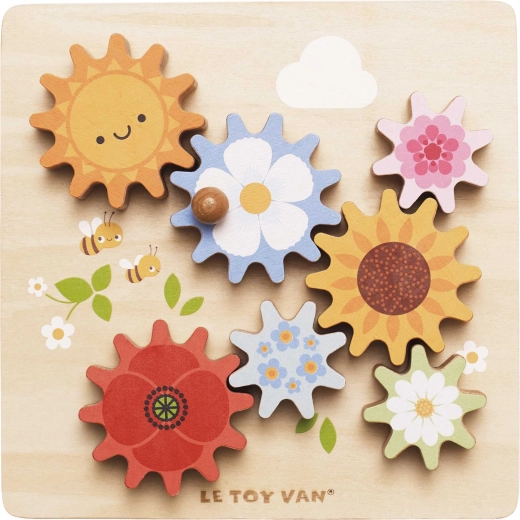 Le Toy Van jouet éducatif sensoriel en bois avec engrenages