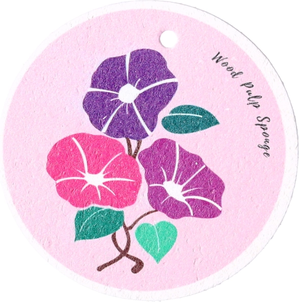 Éponge vaisselle naturelle violette