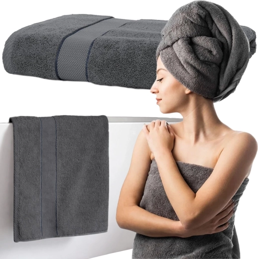 RENEW FORCE serviette de bain dry spa grey 70 × 140 cm