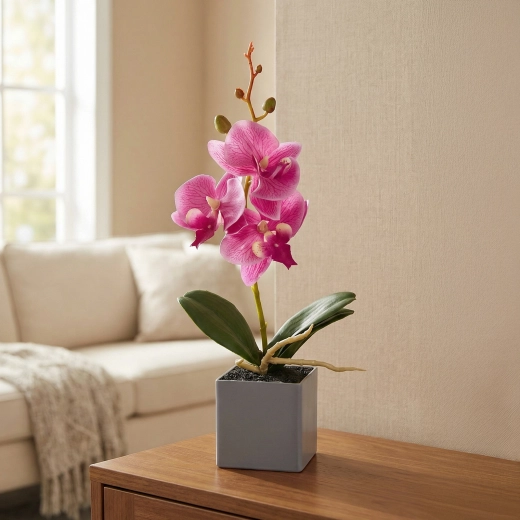 Orchidée décorative artificielle 29,5 cm - 1 pièce