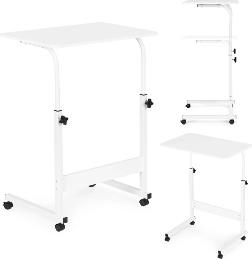 Table mobile pour ordinateur portable pour canapé et fauteuil blanche ModernHome