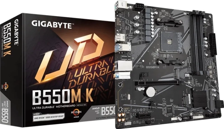 Carte mère Gigabyte B550M K pour AM4 mATX