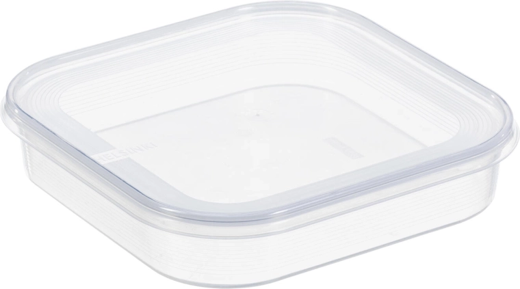 Boîte HELSINKI carrée 0,9 l en plastique