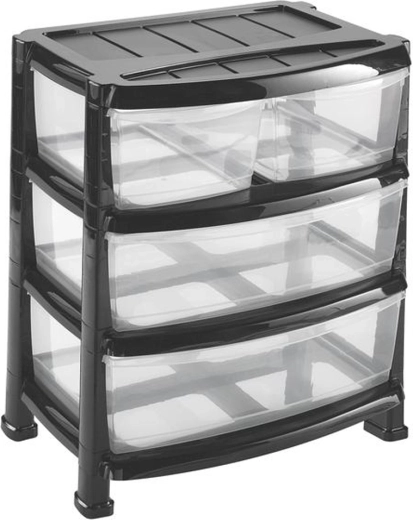 Étagère en plastique avec 4 tiroirs Heidrun Professional 55 × 40 × 60,5 cm