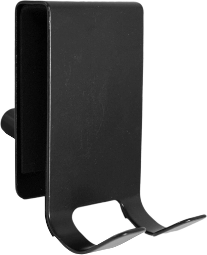 Crochet pour porte de douche en acier inoxydable, noir, 8 × 4,5 × 1,5 cm