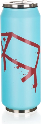 Thermo gobelet en forme de canette 430 ml BE COOL PIG, inox, bleu