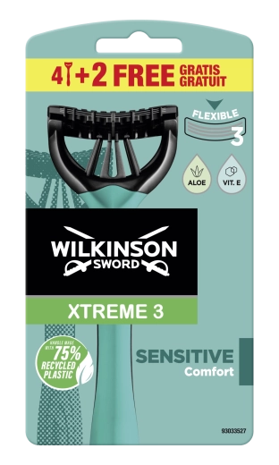 Rasoirs jetables WILKINSON SWORD Xtreme3 Sensitive 6 pcs