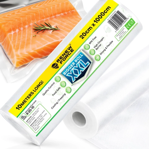 Film sous vide gaufré ReneW Force en rouleau 20 cm x 10 m