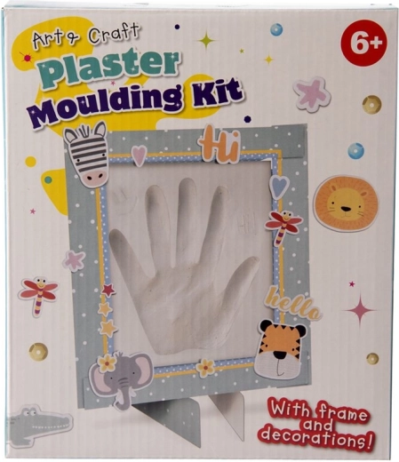 Kit d’empreinte de main en plâtre avec autocollants