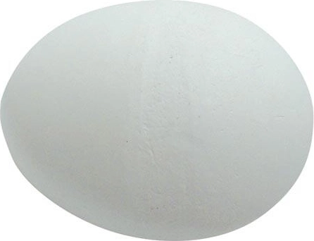 Œufs factices en plâtre pour poules, blancs, 2 pcs