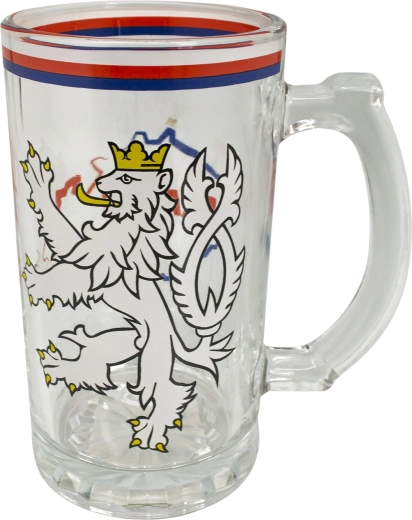 Chope avec motif de la République tchèque 500 ml