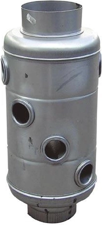 Échangeur de chaleur pour conduit de fumée Klasik 130/132 × 450 mm, acier