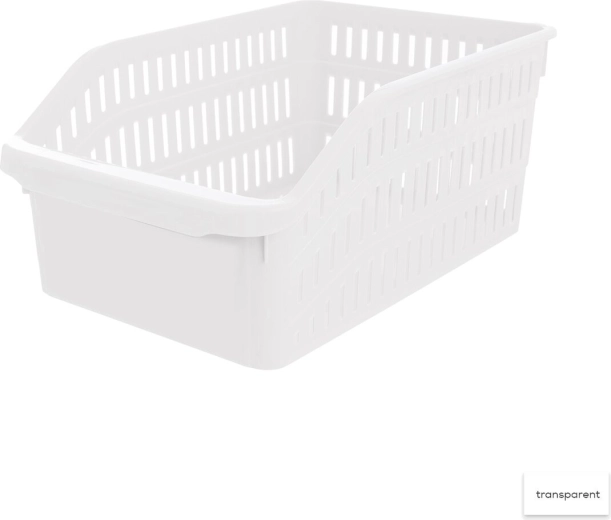 Organiseur Tina – panier en plastique 20 × 30 × 13 cm, coloris assortis