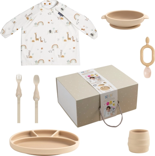 Coffret cadeau Bibado pour les repas fawn/serengeti spaghetti