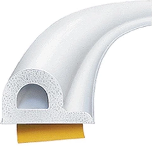 Joint pour fenêtres et portes type P, 9 × 5,5 mm, blanc, 100 m
