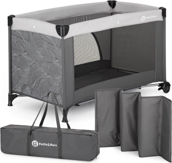 Lit parapluie Petite&Mars Nyja urban jungle charcoal