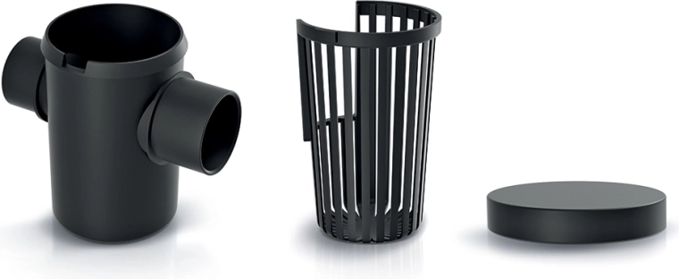 Filtre externe pour grosses impuretés d’eau de pluie – kit en 3 pièces