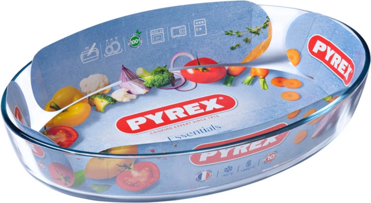 Plat à gratin ovale PYREX 3,1 l verre 35 × 24 × 6 cm