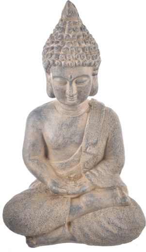 Décoration en céramique Bouddha grise 41 cm