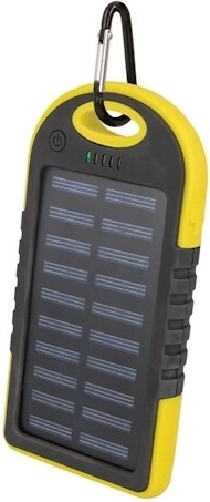 Batterie externe solaire Setty 5000 mAh jaune