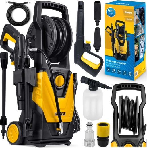 Nettoyeur haute pression avec tuyau enroulé 1800 W Humberg HM-300, 230 bar