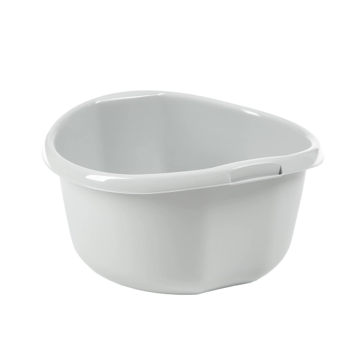 Bassine en plastique 25 l gris clair avec poignées ergonomiques