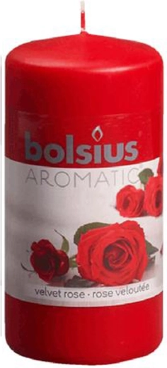 Bougie pilier rose 5,9 × 12,1 cm