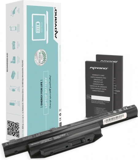 Batterie Movano pour Fujitsu Lifebook E744 et E753 4400 mAh 48 Wh