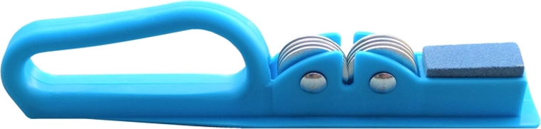 Aiguiseur de couteaux 2-en-1 avec meule et poignée, assortiment de couleurs