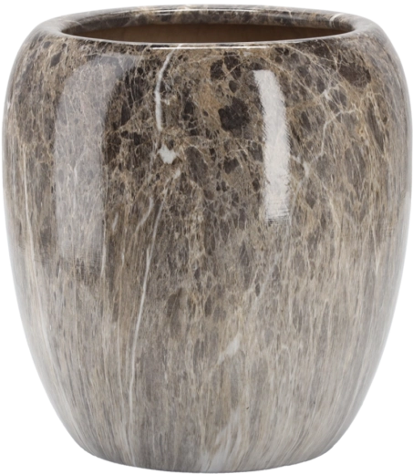 Cache-pot en céramique Marmur avec effet marbre 31 × 35 cm
