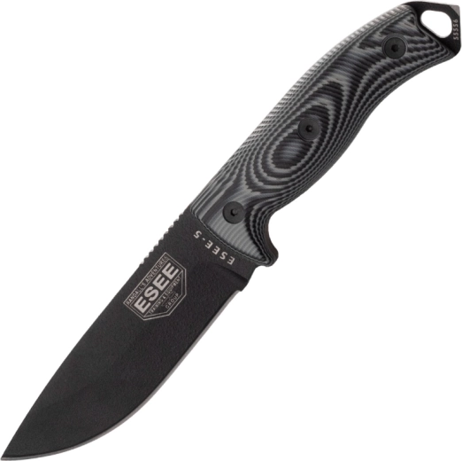 ESEE Model 5 couteau d’extérieur à lame fixe, poignée G10, étui Kydex