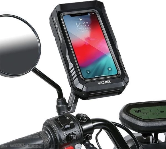 Wildman étui de téléphone et sacoche de cadre de vélo FK3 noire