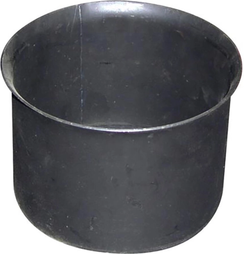 Bague murale en acier pour conduit de fumée 160 mm noir