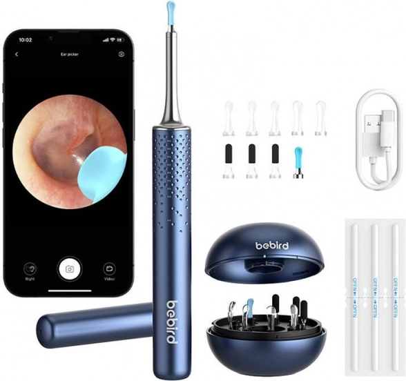 Otoscope intelligent avec caméra Bebird M9 S bleu