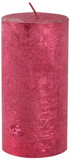 Bougie rustique Provence rouge 12 cm