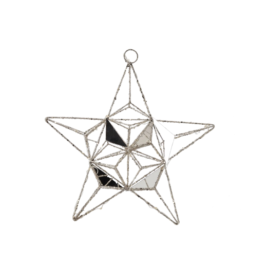Étoile de Noël LED lumineuse 30 cm – décoration géométrique suspendue