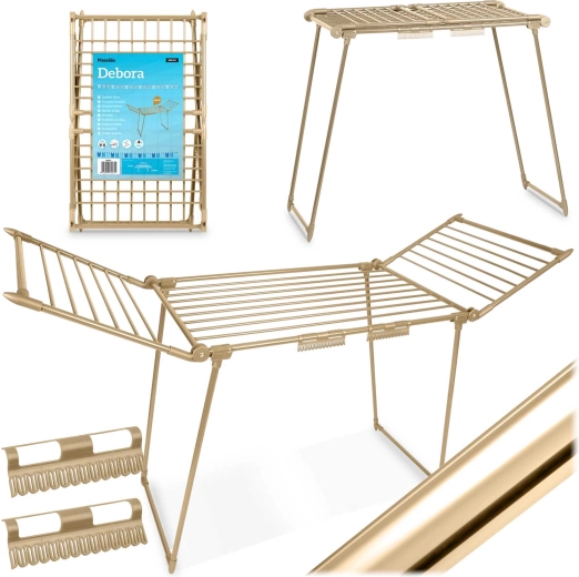 Séchoir à linge sur pied pliant Massido Debora Gold 19 m