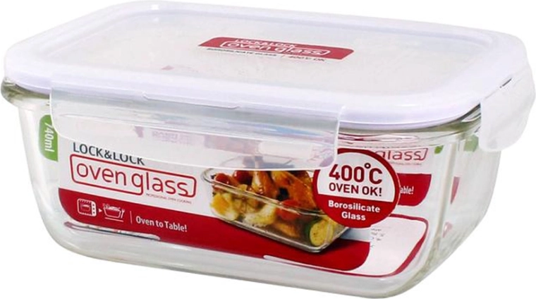 Plat à gratin en verre avec couvercle 740 ml en verre borosilicaté