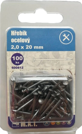 Clous en acier 16 × 2,0 mm (100 pcs)