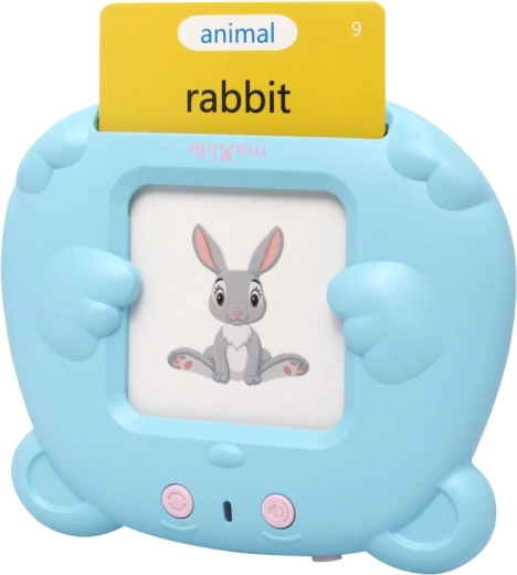 Lecteur de cartes interactif Maxlife pour l’apprentissage de l’anglais MXLD-100 bleu