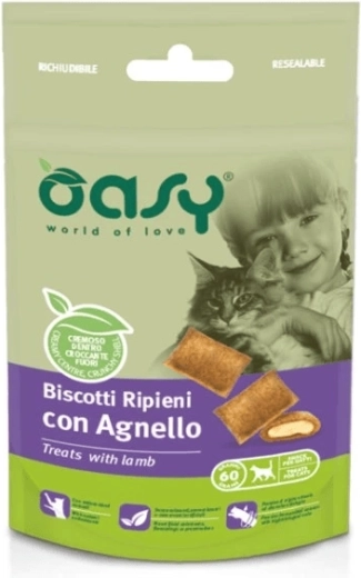 Oasy friandises pour chats à l’agneau 60 g