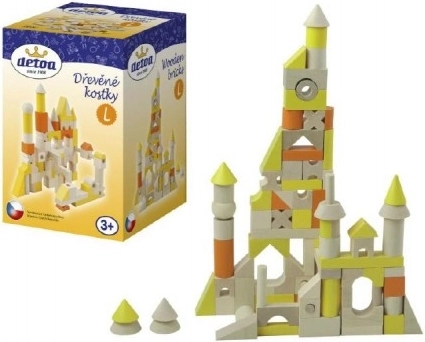 Detoa Blocs en bois 96 pièces