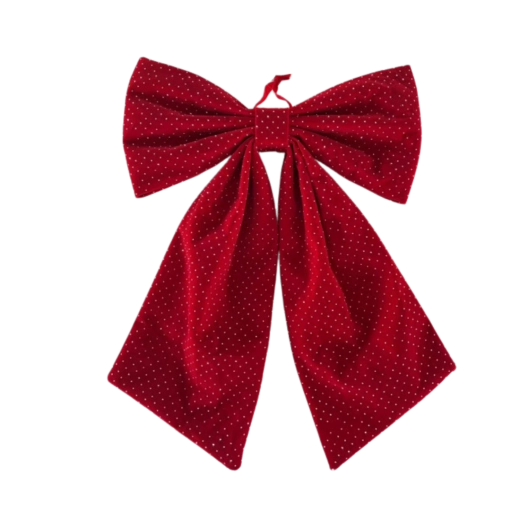 Nœud de Noël rouge 40 × 65 cm
