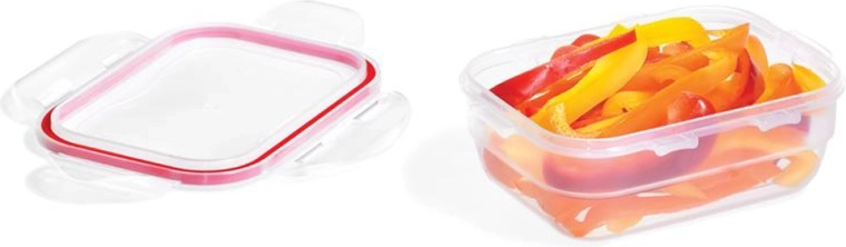 Boîte Lock & Lock Easy Match rectangulaire 370 ml rouge