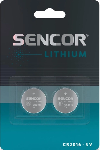 Pile bouton au lithium Sencor CR2016 3 V, 2 pièces