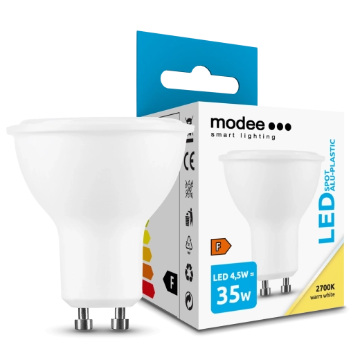 Ampoule LED GU10 4,5 W 400 lm blanc chaud