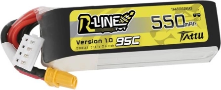 Batterie Tattu R-Line 550mAh 11,1V 95C 3S1P XT30