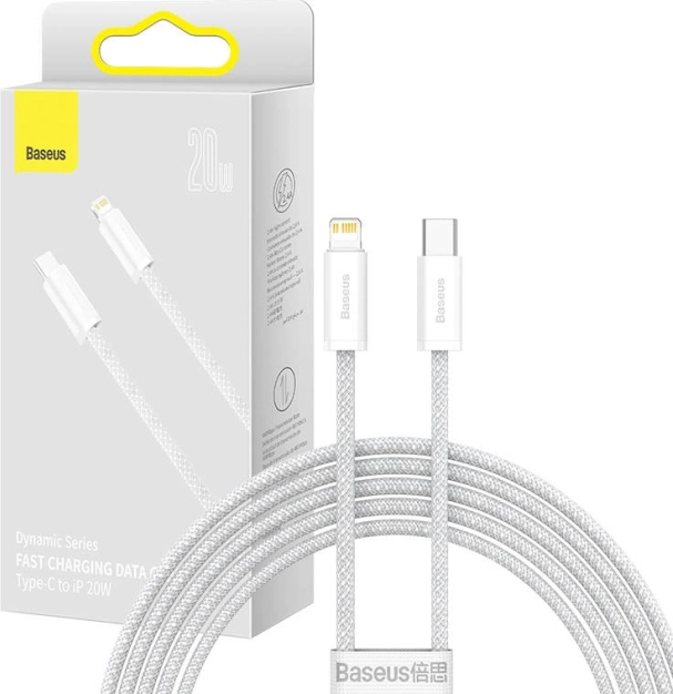 Baseus Dynamic câble USB‑C vers Lightning 20 W, 2 m, blanc