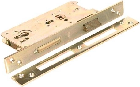Serrure à mortaiser à cylindre K131 90/99 réversible, zinc blanc