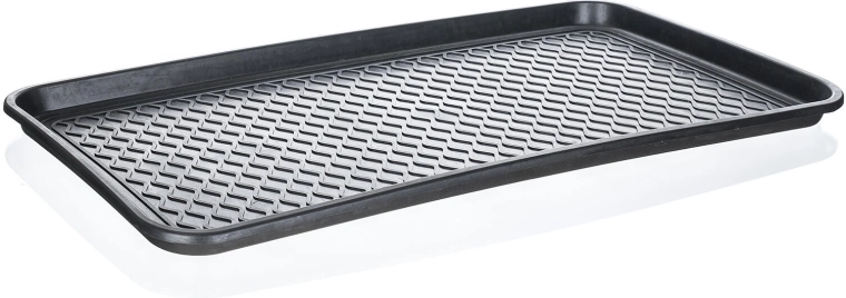 Égouttoir pour chaussures 75 × 38 cm, plastique noir